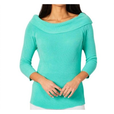 Women's Off The Shoulder Ribbed Detail Top - Angel Apparel
