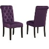 NicBex Modern Luxury Solid Wood Dining Chairs with Tufted Back Set of 2, Upholstered Kitchen Side Chairs Accent Chairs - 2 of 4