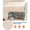 Manual Retractable Awning, Waterproof Sun Shade Patio Awning, Heavy Duty Aluminum Frame, 280g Polyester Fabric, Adjustable Roll Out Awning - 3 of 4