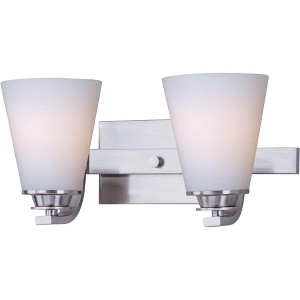 Maxim Lighting Conical 2 - Light Vanity in  Satin Nickel - 1 of 1