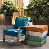 ARTPLAN Deep Seat Outdoor Cushion,Set 24"x24"x6" ,18x24" Bench Outdoor Chair Cushions, Polyester Fill Back for Patio Furniture ,Square - 3 of 4