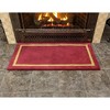44" Long Minuteman International Contemporary Rectangular Hearth Rug Sangria - ACHLA Designs - 3 of 4