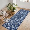 Floral Area Rugs Boho Style Washable Low Pile Non Slip Indoor Carpet for Nursery Playroom Bedroom Living Room - 2 of 4