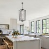 BAOURE 4 Light Chandelier,18.11 in Gold Lantern Light Fixtures with Farmhouse Metal Cage Adjustable Height for Dining Room Hallway Foyer - 3 of 4