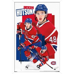 Trends International NHL Montreal Canadiens - Lane Hutson 25 Framed Wall Poster Prints - 1 of 4
