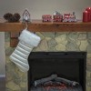 20" White HGTV Home Collection Puffy Coat Stocking - National Tree Company - 2 of 4