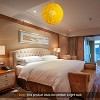COZONY Red L Size Rattan Globe Pendant Light - Lattice Wicker Chandelier, Creative Simple Lighting for Bedroom, Bar, Coffee Shop & Home Decor - 3 of 4