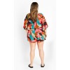 Women's Plus Size Harlow Playsuit - red | CITY CHIC - 2 of 4