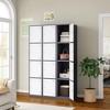 Mlezan 71" Metal Locker: Steel Storage for Bedroom, Gym, School, Office, or Garage.Ideal for Employee or Personal Use. - 4 of 4