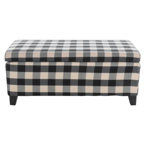 Target cheap plaid ottoman