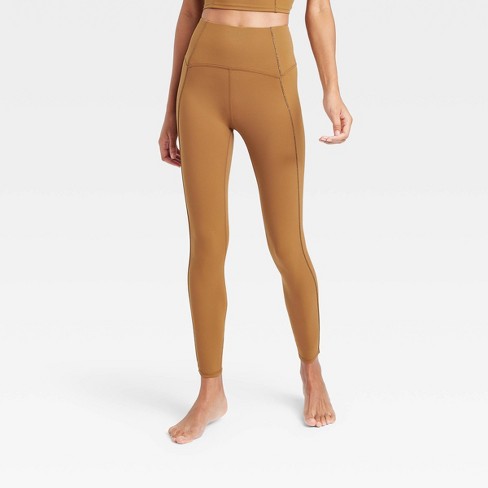 Women's High Waist Leggings - JoyLab™ Brown XS