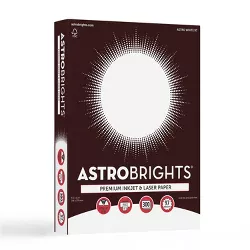 Astrobrights 8.5" x 11" Printer & Copy Paper, 300 Sheets, 28lb - Astro White