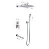 ALEXOUN  10" Rain Shower Head Systems Wall Mounted Shower - 3 of 4