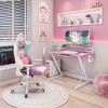 NicBex 47.25 Inch Modern Computer Home Office Desk with Cup holder and Shelving - 2 of 4