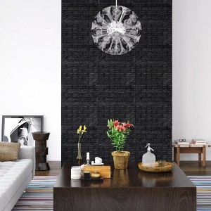 vidaXL 3D Wallpaper Bricks Self-adhesive 40 pcs Black - 1 of 4