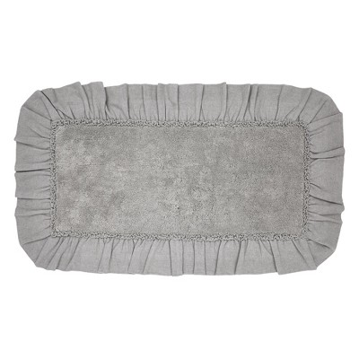 Burlap Dove Grey Bathmat 27x48  VHC Brands