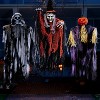 Joyfy 3 Pack 35’’ Halloween Hanging Ghosts Witch Pumpkin Outdoor Decorations, Scary Flying Witch Grim Reapers Front Porch Yard Garden Party Decor - 2 of 4
