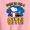 Boys' - Peanuts - Snoopy Come In For A Bite Graphic Long Sleeve Fleece Sweatshirt - 2 of 4
