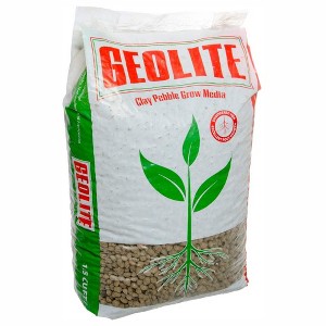 Geolite GMGC45L Gardening PH Neutral Draining Clay Pebbles for Hydroponics, Aquaponics, Indoor Gardening, and Hydroculture, 45 Pound Bag, Gray - 1 of 4