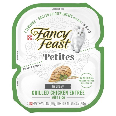 Fancy Feast Petites Grilled Chicken with Wild Rice in Gravy Wet Cat Food - 2.8oz - image 1 of 4