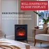Classic Electric Fireplace - Freestanding Indoor Wood Stove Heater for Living Rooms, Bedrooms, and Areas Up to 400-Square-Feet by Northwest (Black) - 4 of 4