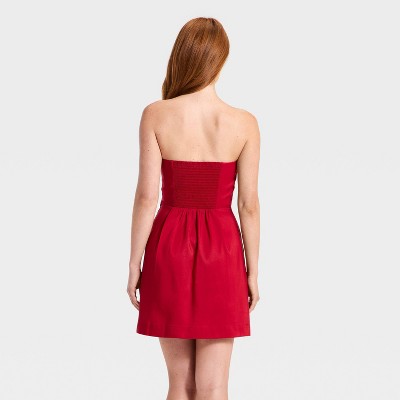 Women's Valentine's Mini Dress - A New Day Red XXL