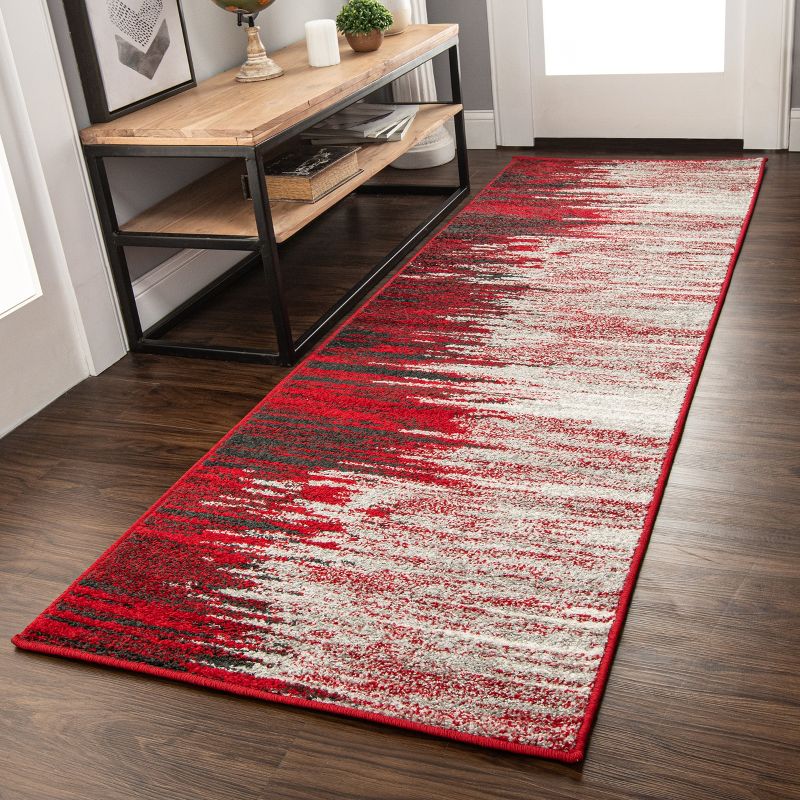 Abstract Multi-Color Modern Contemporary Transitional Eclectic High-Traffic Long-Lasting Indoor Area Rug by Blue Nile Mills, 3 of 10