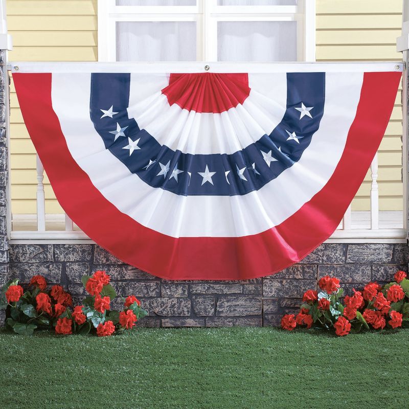 Collections Etc 4th of July Patriotic Oversized Bunting, 2 of 3
