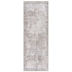 World Rug Gallery Vintage Inspired Machine Washable Non Slip Area Rug - 1 of 4