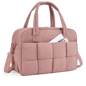 Gym Bag for Women, 24L Puffer Travel Duffle Bag for Travel with Laptop Compartment - 1 of 4