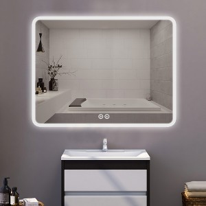 Dovelina Rectangle Bathroom Vanity Mirror LED Mirror with Defog - 1 of 4