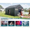 AMERLIFE Inflatable Nightclub Tent, Black Portable Gazebo with Dual Doors, Logo Panel - 3 of 4