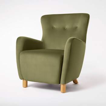 Kessler Wingback Accent Chair Velvet - Threshold™ designed with Studio McGee