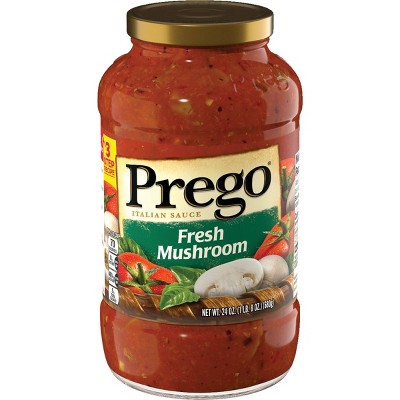 Prego Pasta Sauce Italian Tomato Sauce with Fresh Mushroom - 24oz