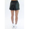 Women's The Callie High Waist Faux Leather Shorts - entro - image 3 of 4