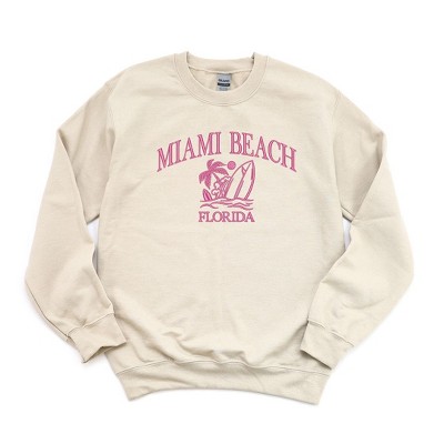 Simply Sage Market Women's Graphic Sweatshirt Embroidered Miami Beach Florida