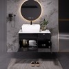 DOMETOUR 31.5 Inches Floating Single Small Bathroom Vanity with Sink - 2 of 4