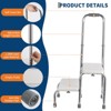 Heavy Duty Steel Step Stool for Adults with Handle, 2 Step Non-Skid Stepping Stool for Seniors, Elderly, and Handicap, Holds Up to 440 Lbs - 3 of 4