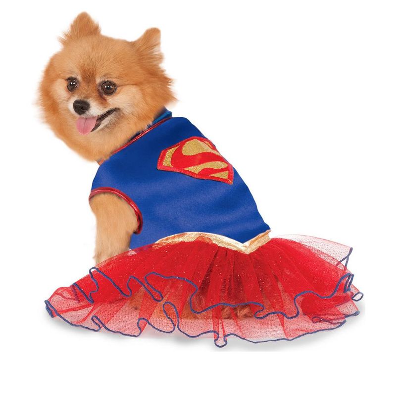 DC Comics Supergirl Tutu Dress Pet Costume, 1 of 2