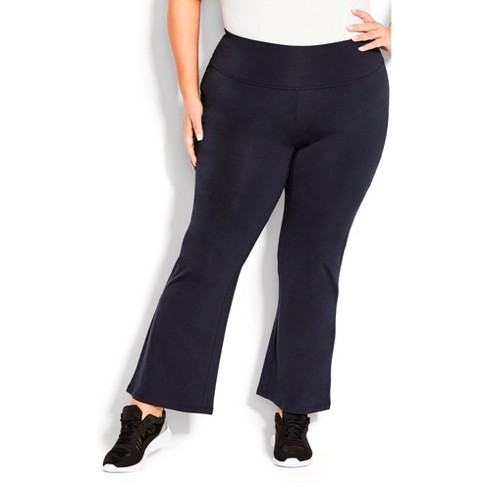 Avenue  Women's Plus Size Pima Cotton Pants Navy - Petite - 26w/28w :  Target