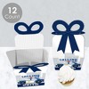 Big Dot of Happiness Calling All Units - Police - Square Favor Gift Boxes - Cop Birthday Party or Baby Shower Bow Boxes - Set of 12 - 3 of 4
