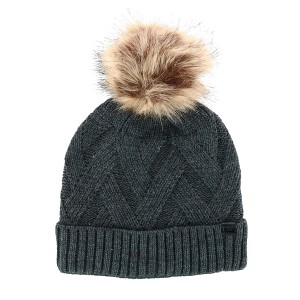 David & Young Women's Satin Lined Beanie Cuff Cap - 1 of 4