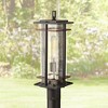 Minka Lavery Industrial Outdoor Post Light Fixture Black 20 1/2" Clear Seeded Glass for Exterior Barn Deck House Porch Yard Patio - 2 of 3