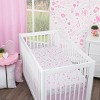 NoJo Disney Princess - Dare to Dream White and Pink Castle, Hearts and Stars Fitted Crib Sheet - 4 of 4