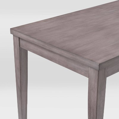 Contemporary Washed Gray Wood Counter Height Dining Table