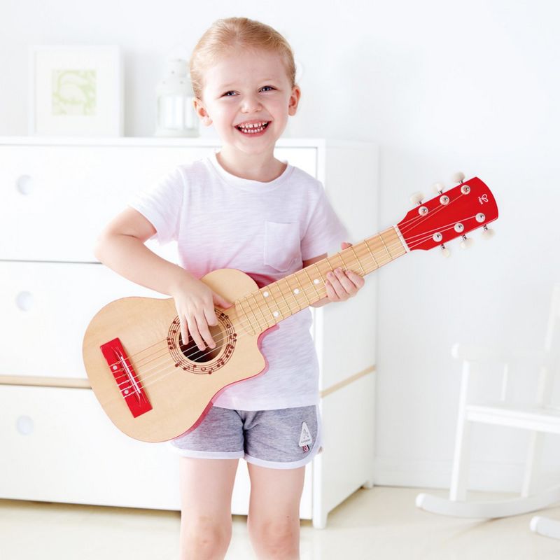 HAPE Red Flame Children's First Musical Guitar, 4 of 5