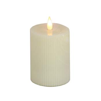 5" HGTV LED Real Motion Flameless Ivory Candle Warm White Lights - National Tree Company