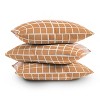 20"x20" Deny Designs Menina Lisboa Color Block Stripe Outdoor Throw Pillow Terracotta: UV Protected, Mildew Resistant - 4 of 4