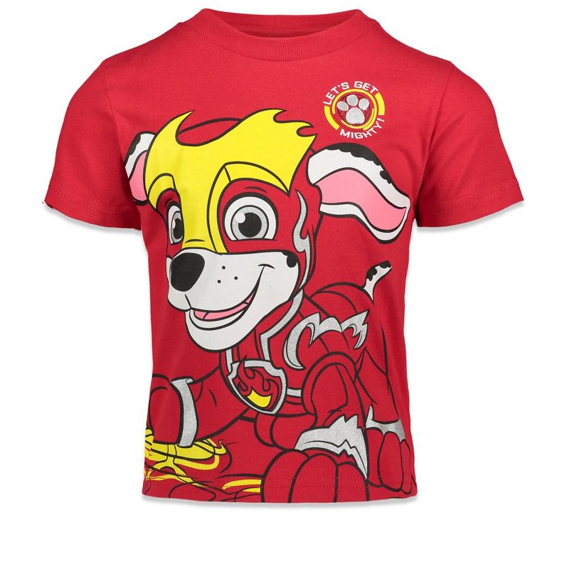  Nickelodeon Paw Patrol Mighty Pups 3 Pack Graphic T-Shirt, 4 of 10