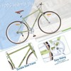 INFURNIC Bicycles Single Speed Retro 700C Road Bike with Steel Frame and Double Caliper Brakes for City Riding, Light Green, 64.97"*24.41"*38.52" - 2 of 4